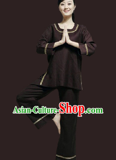 Top Comfortable East Widsom Meditation Yoga Kung Fu Teacher Outfit