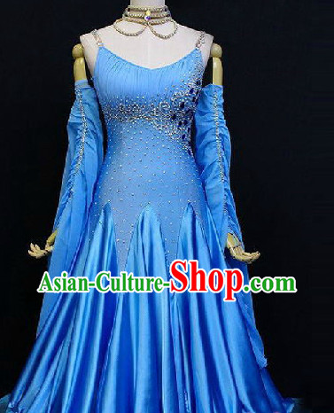 Professional Custom Made Waltz Competition Costumes