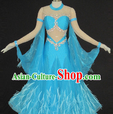 High Quality Dance Recital and Competition Feather Modern Dance Costumes