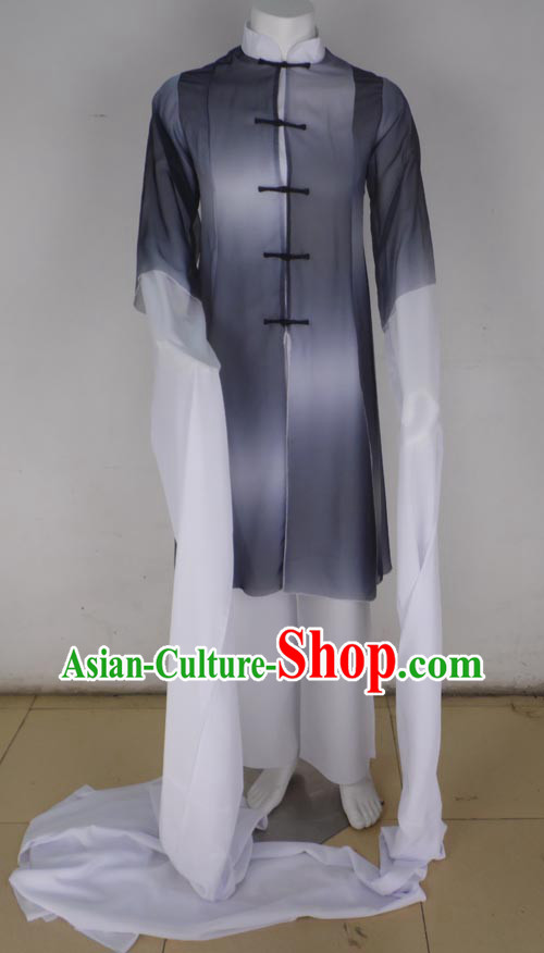 Traditional Chinese Mandarin Classical Dancing Clothes with Two Long Sleeves
