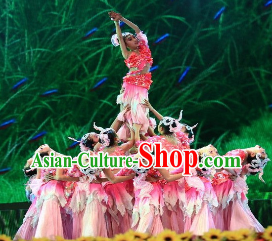 Traditional Chinese Mermaid Dancing Costumes for Kids