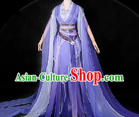 Ancient Chinese Purpel Fairy Han Fu Guzhuang Clothing Complete Set