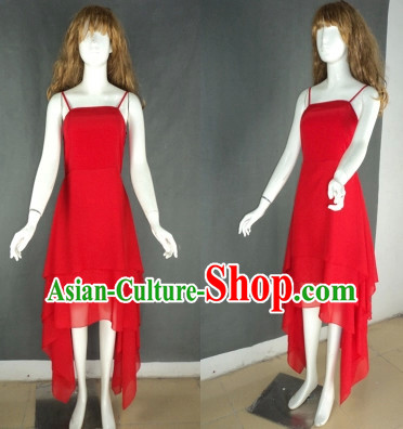Professional Custom Make Red Modern Dancer Costumes