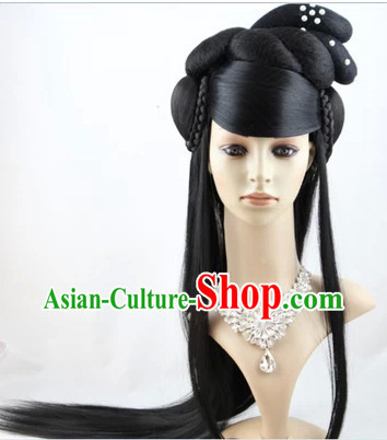 Ancient Traditional Chinese Long Black Wig for Women