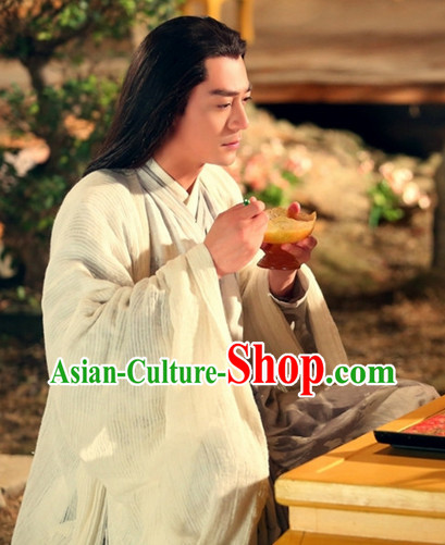 the Journey of Flower TV Drama Bai Zi Hua Immortal Being Dresses Complete Set for Men