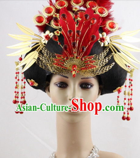Ancient Chinese Empress Wig and Hair Decoration