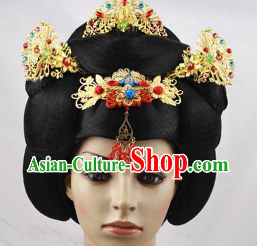 Ancient Chinese Empress Hair Accessories and Wig