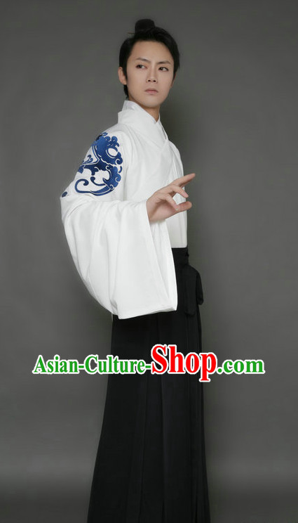Embroidered Dragon Huafu Upper Garment and Pants