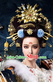 Chinese Empress Bridal Hairstyles Wedding Accessories Bridal Jewellery
