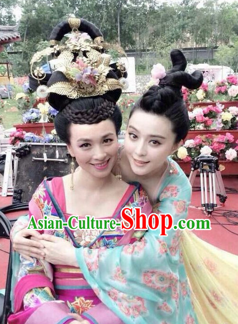 Chinese Traditional Bridal Hairstyles Wig and Headpieces