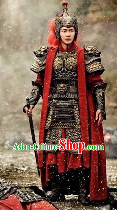 Chinese Traditional Prince Costume and Crown Full Set for Men