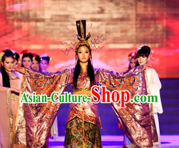 Wang Zhaojun Costumes and Hat Complete Set