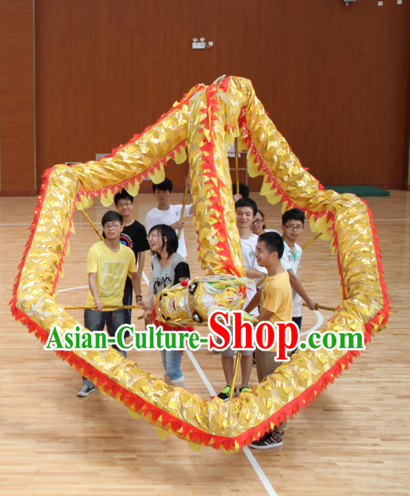 Lightweight Competiton and Parade Dragon Dancing Equipment Complete Set for 10 People