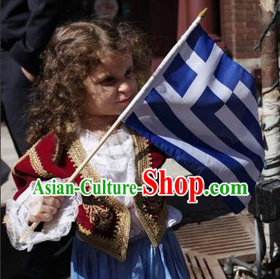 Little Girls Greek Costumes Complete Set