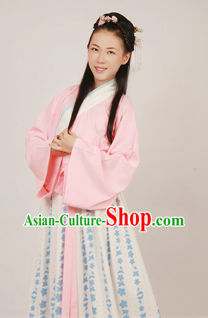 Chinese Hanfu  Costumes Chinese Kimono, Kimono, Dimono Dresses Complete Set