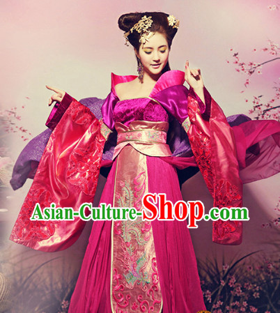 Chinese Princess Costume and Hair Accessories Complete Set for Women