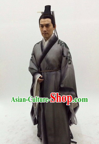 Chinese Traditional Swordsman Clothes Complete Set