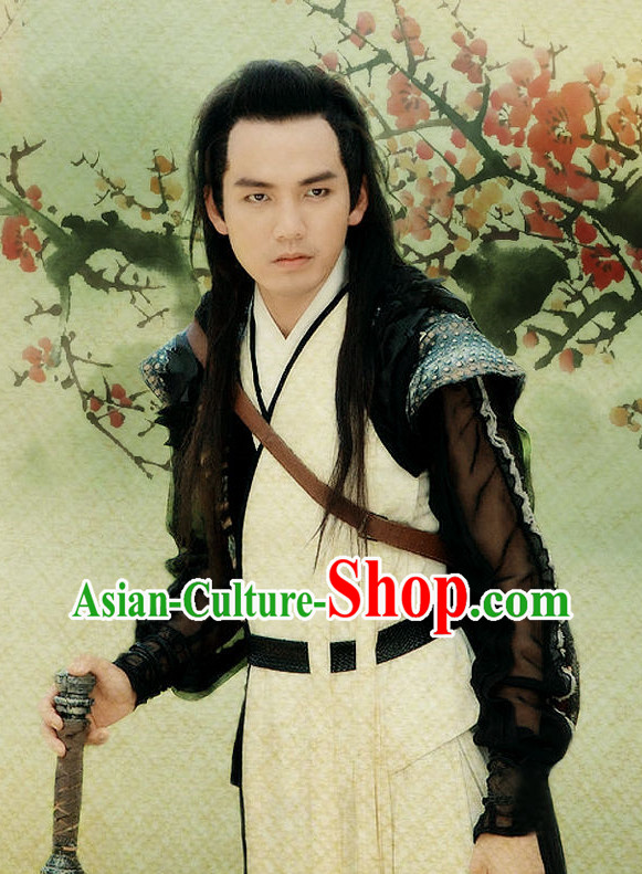 Traditional Chinese Swordman Dresses Complete Set for Men