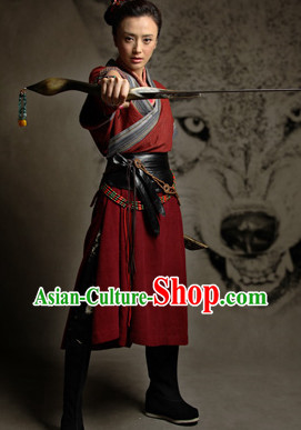 Chinese Swordwoman Fan Lihua Heroine Costume Complete Set