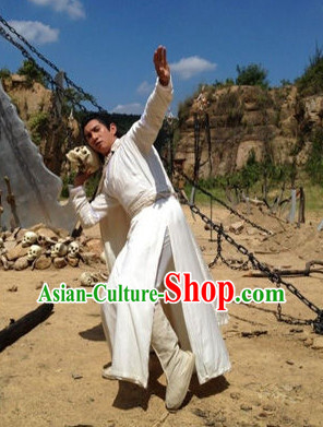 Traditional Kung Fu Master Dresses Complete Set for Men