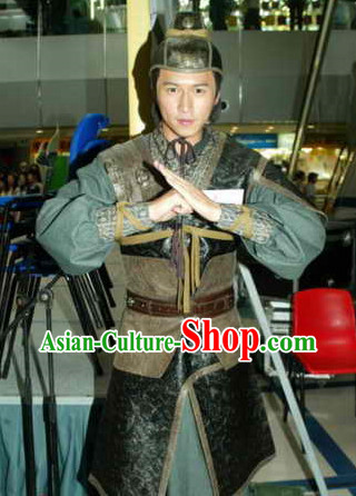 Chinese Classic Oriental Clothes Knight Errant Costumes Complete Set