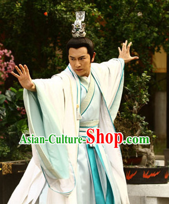 Chinese Infanta Dramaturgic Gowns and Coronet for Men