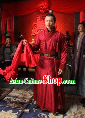 Ancient Chinese Wedding Bridegroom Dresses Movie Costumes for Men