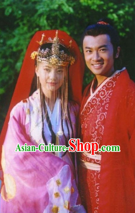 China Classical Red Wedding Dress 2 Complete Sets