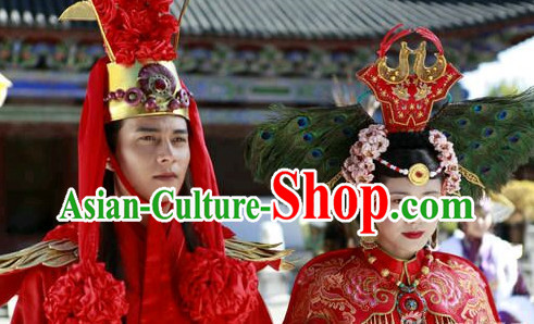 Chinese Classic Wedding Hats for Men and Women