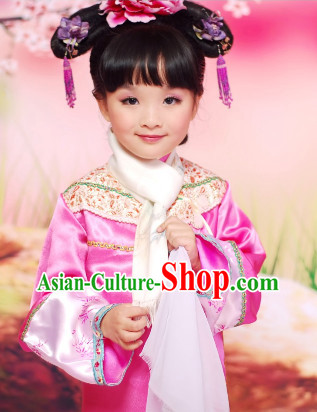 Chinese Qing Princess Costumes for Kids