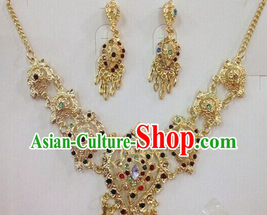 Traditional Thailand Necklace and Earrings for Women