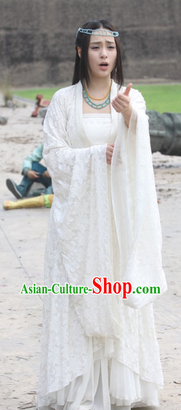 Asian Begum Costumes and Hair Jewelry Complete Set for Women