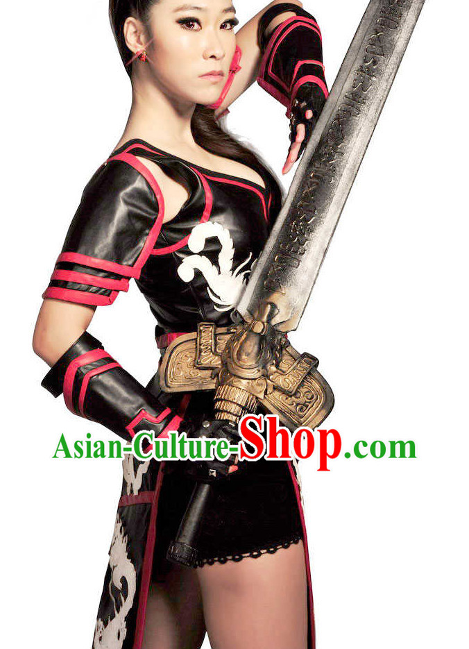 Asian Female Fighter Sexy Costumes for Women