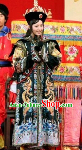 Chinese Theme Photography Empress Costumes and Hat