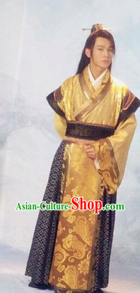 China Ancient Traditional Nobleman Long Suit Complete Set for Men