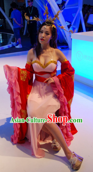 Asian Sexy Japanese Style Fairy Anime Costume