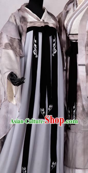 Chinese Classical Hanfu Dresses Complete Set