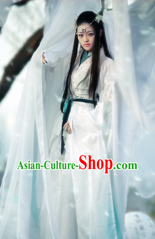 Pure White Fairy Chinese Costumes