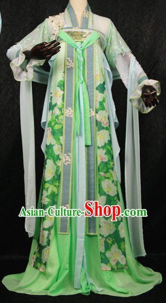Beautiful Chinese Women Green Fairy Costumes