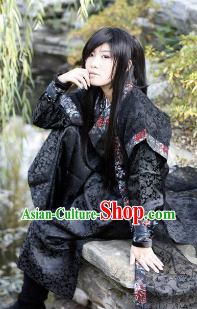 Asian Fashion Black Kung Fu Master Uniform
