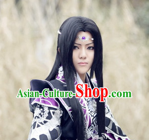Traditioal Chinese Black Long Wig