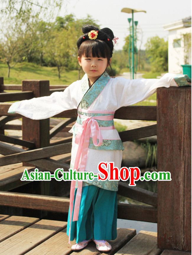 Chinese Traditional Hanfu Quju Clothes for Kids