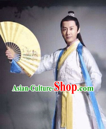 China Classical Fan Dancing Costumes for Men