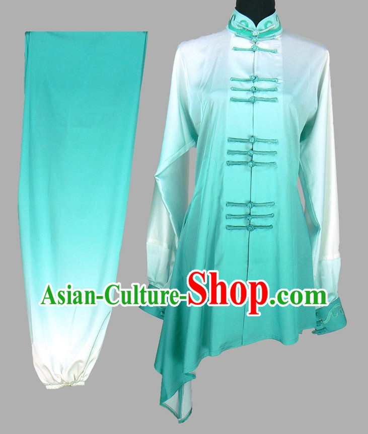Asian Color Transition Kung Fu Uniform Complete Set