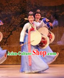 Korean Palace Hanbok Drum Dance Costumes Carnival Costumes Traditional Costumes for Women