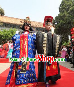 Korean Empress and Emperor Dresses Costumes Carnival Costumes Traditional Costumes for Men and Women