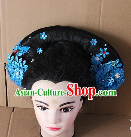 Top Chinese Qing Dynasty Empress Hair Accessories Headpieces Hair Combs Jewellery Complete Set
