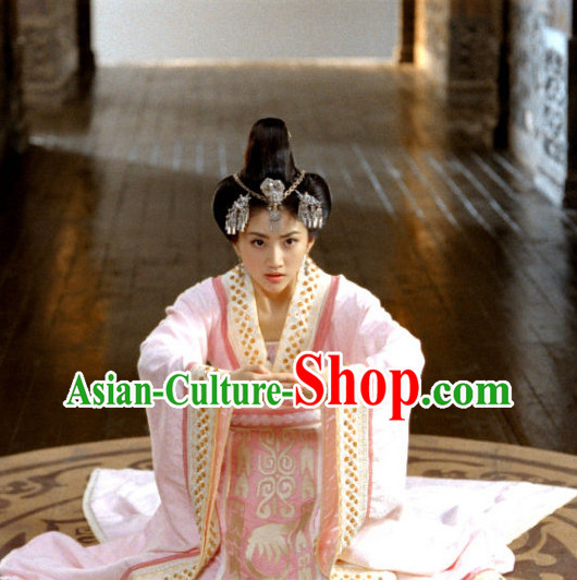Chinese Ancient Empress Costumes and Hair Jewellry Complete Set