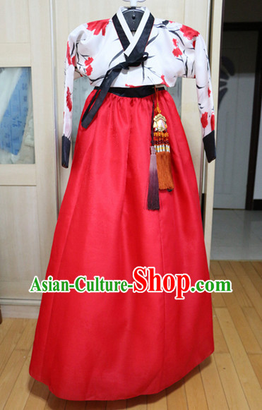 Asian Korean Hwang Jin Yi Hanbok Costumes for Women