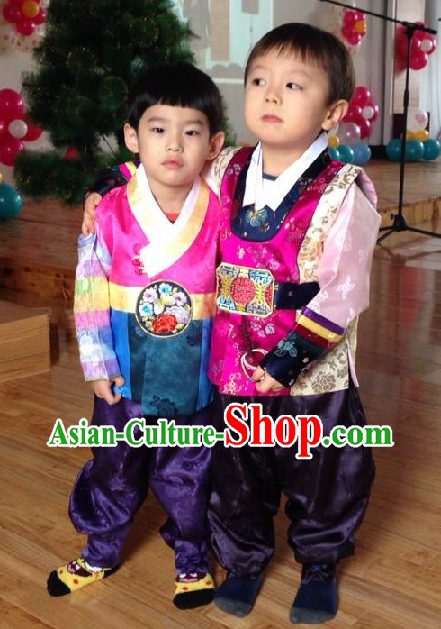 Korean Fashion Hanbok Traditional Dresses for Kids